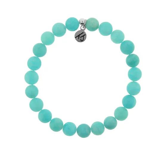 Defining Bracelet Soothing with Peruvian Amazonite Gemstones