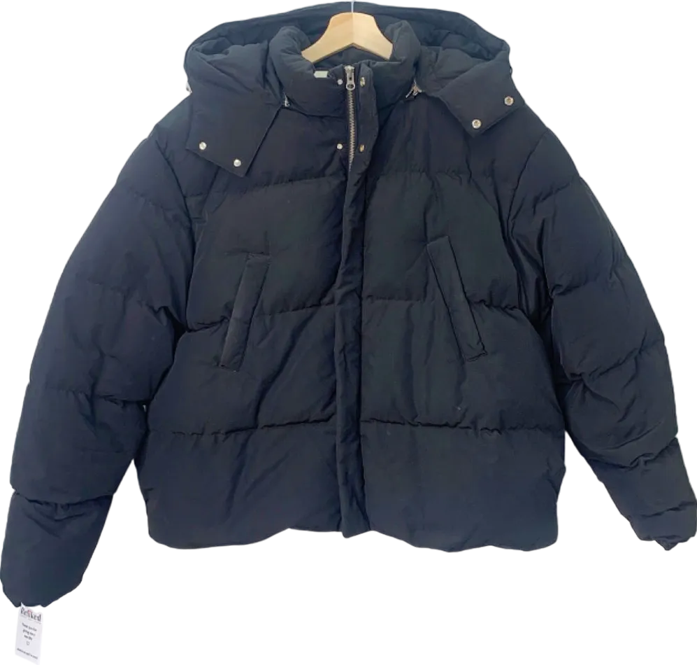 Dunst Black Detachable Hoodie Goose Down Jacket UK L