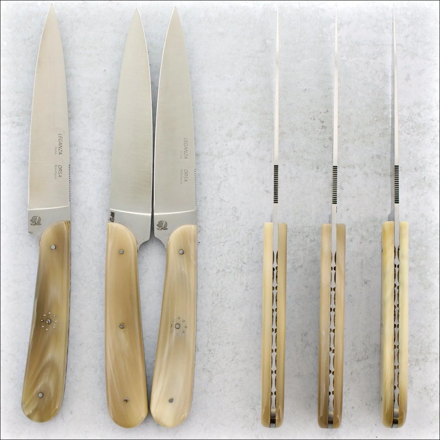 Eleganza Corsa Steak Knives - Horn Tip - Set of 6