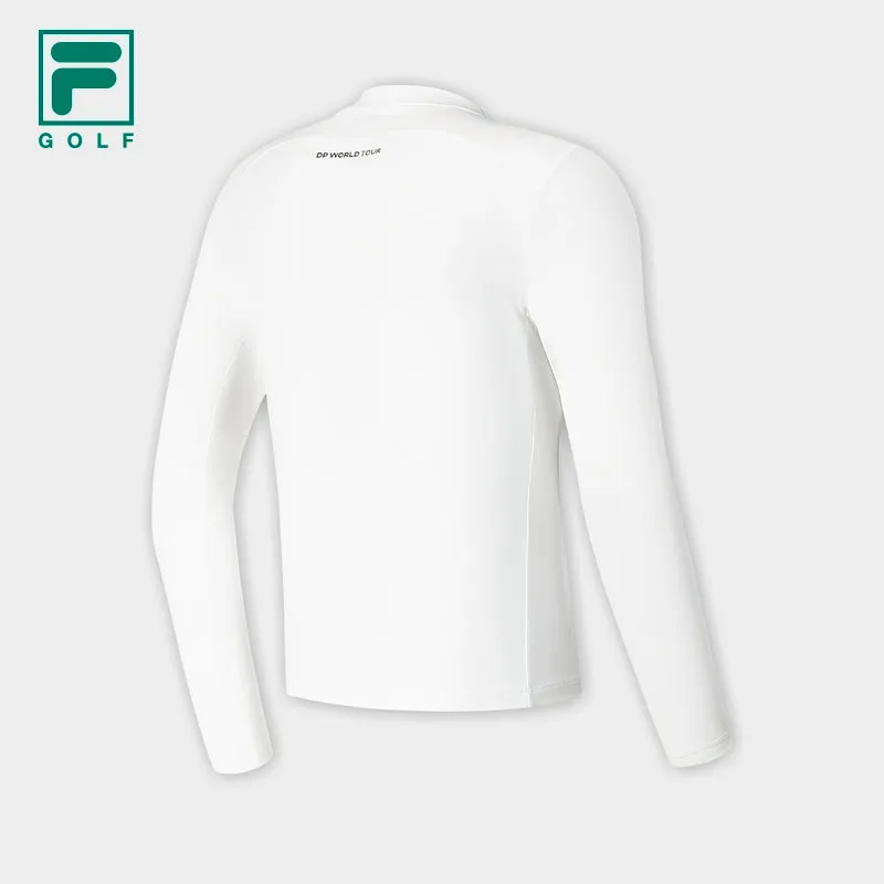 FILA CORE ATHLETICS GOLF Mens Long Sleeve Tee in White