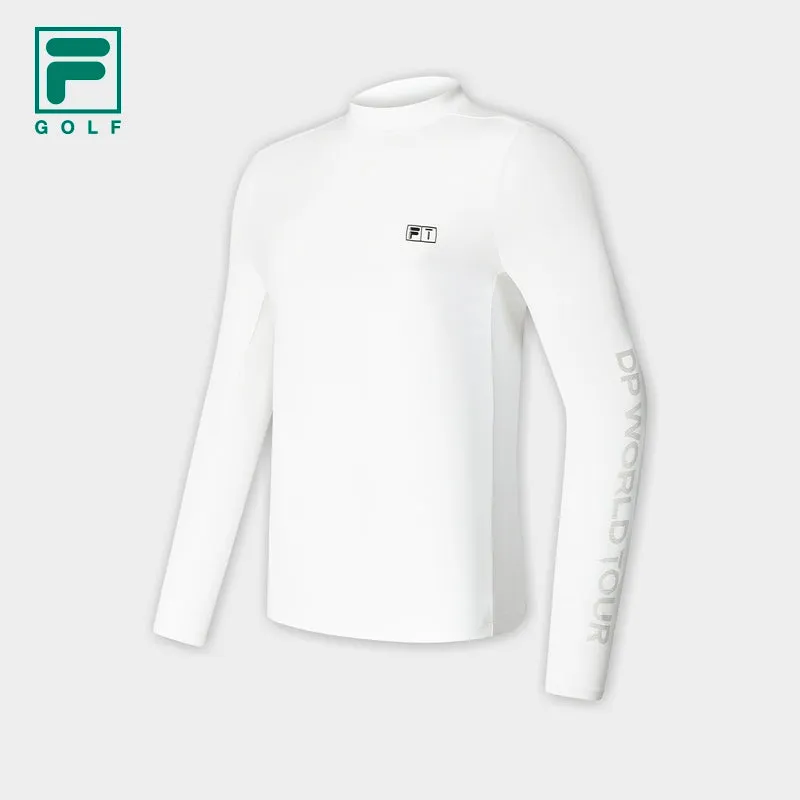 FILA CORE ATHLETICS GOLF Mens Long Sleeve Tee in White