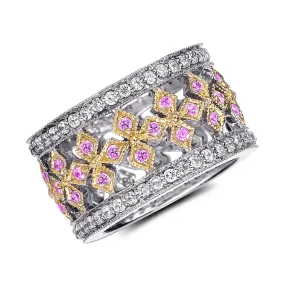 Filigree Finesse Candy Pink Ring