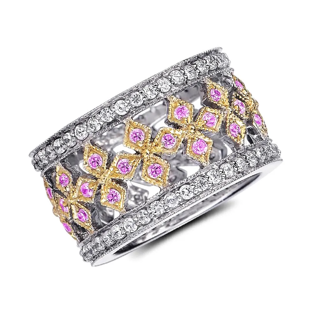 Filigree Finesse Candy Pink Ring