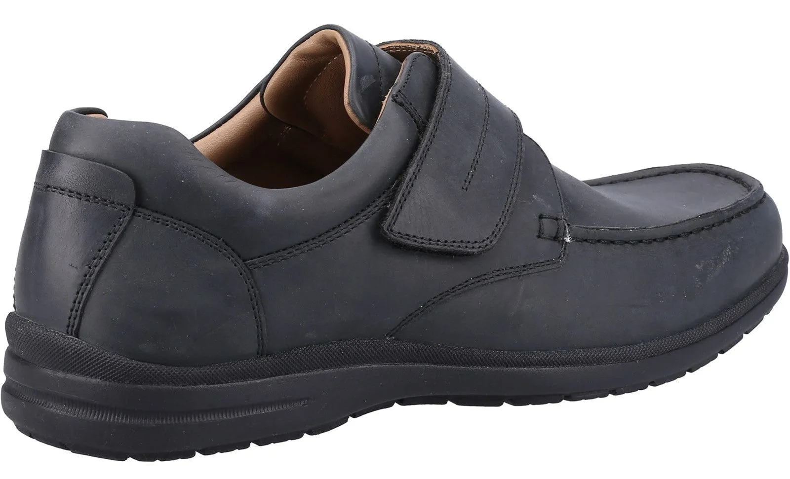 Fleet & Foster David Mens Leather Touch-Fastening Casual Shoe