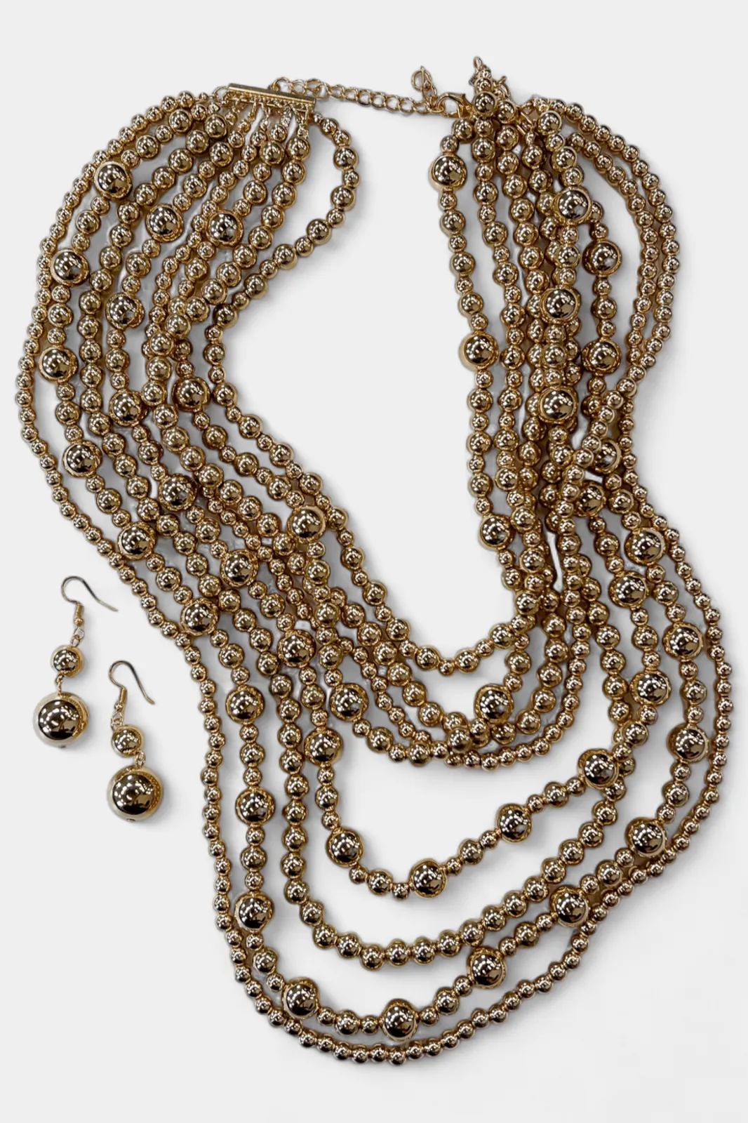 Gold Million Pearls Necklace Set