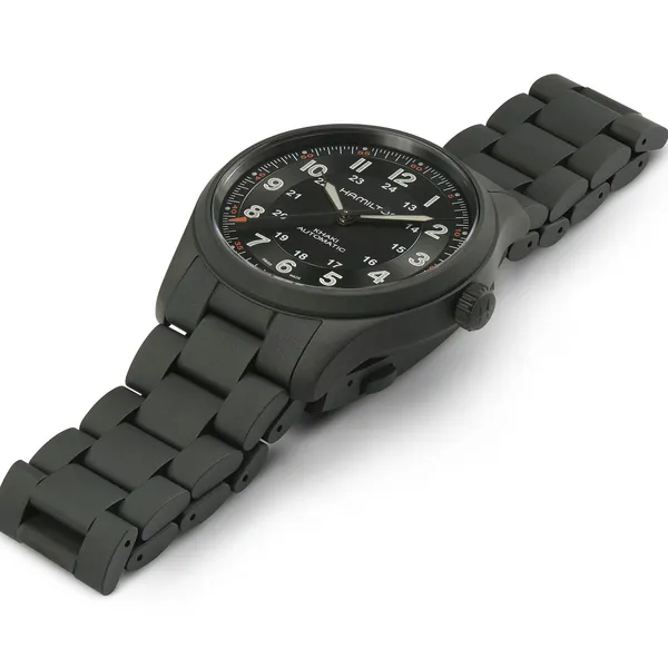 Hamilton H70215130 Khaki Field Titanium Auto Black PVD 38mm