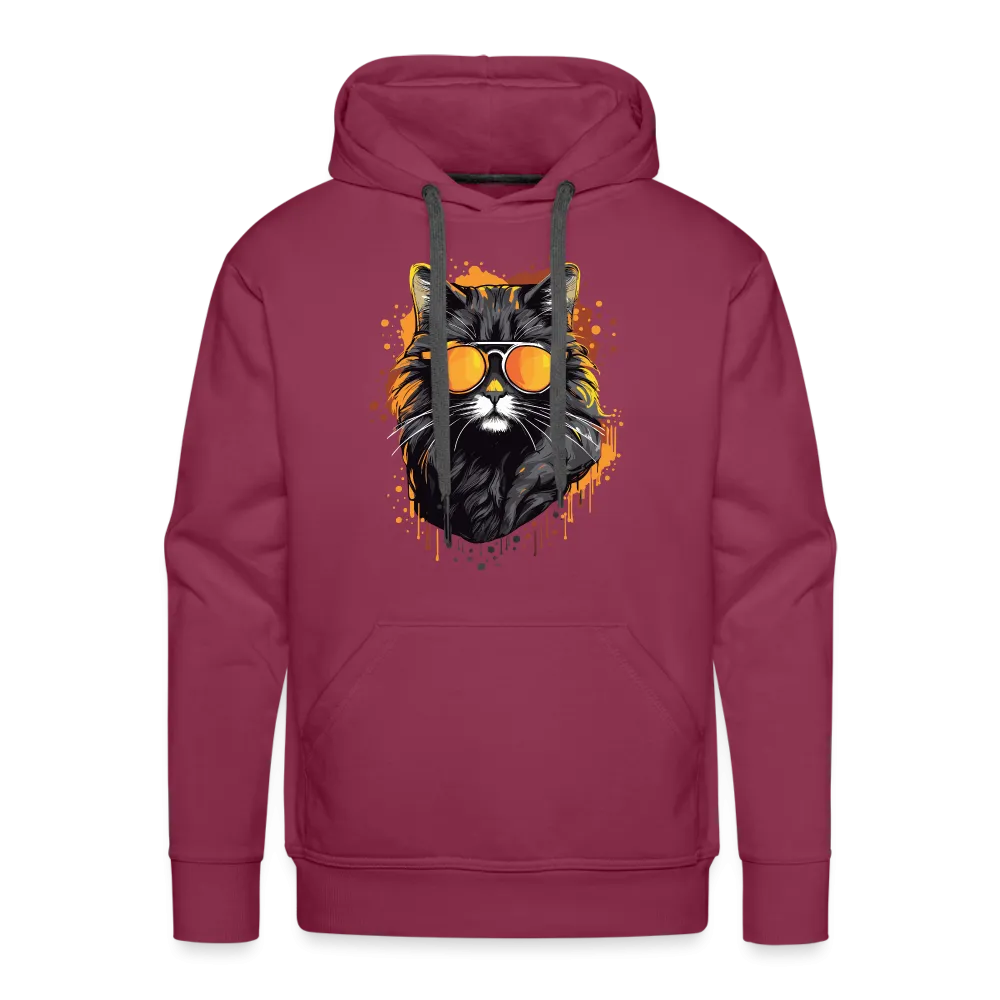 Herren Hoodie mit Katzenmotiv "Cool Cat"