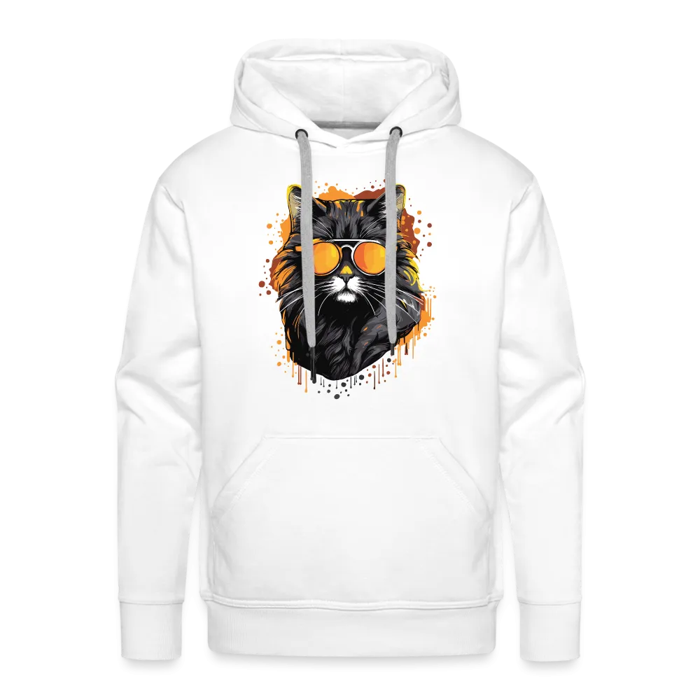 Herren Hoodie mit Katzenmotiv "Cool Cat"