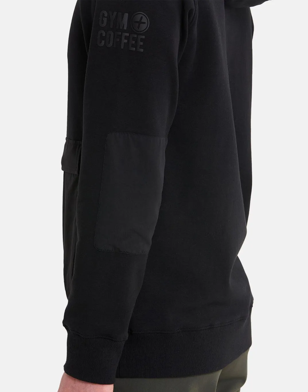 Horizon Half Zip Hoodie in Black