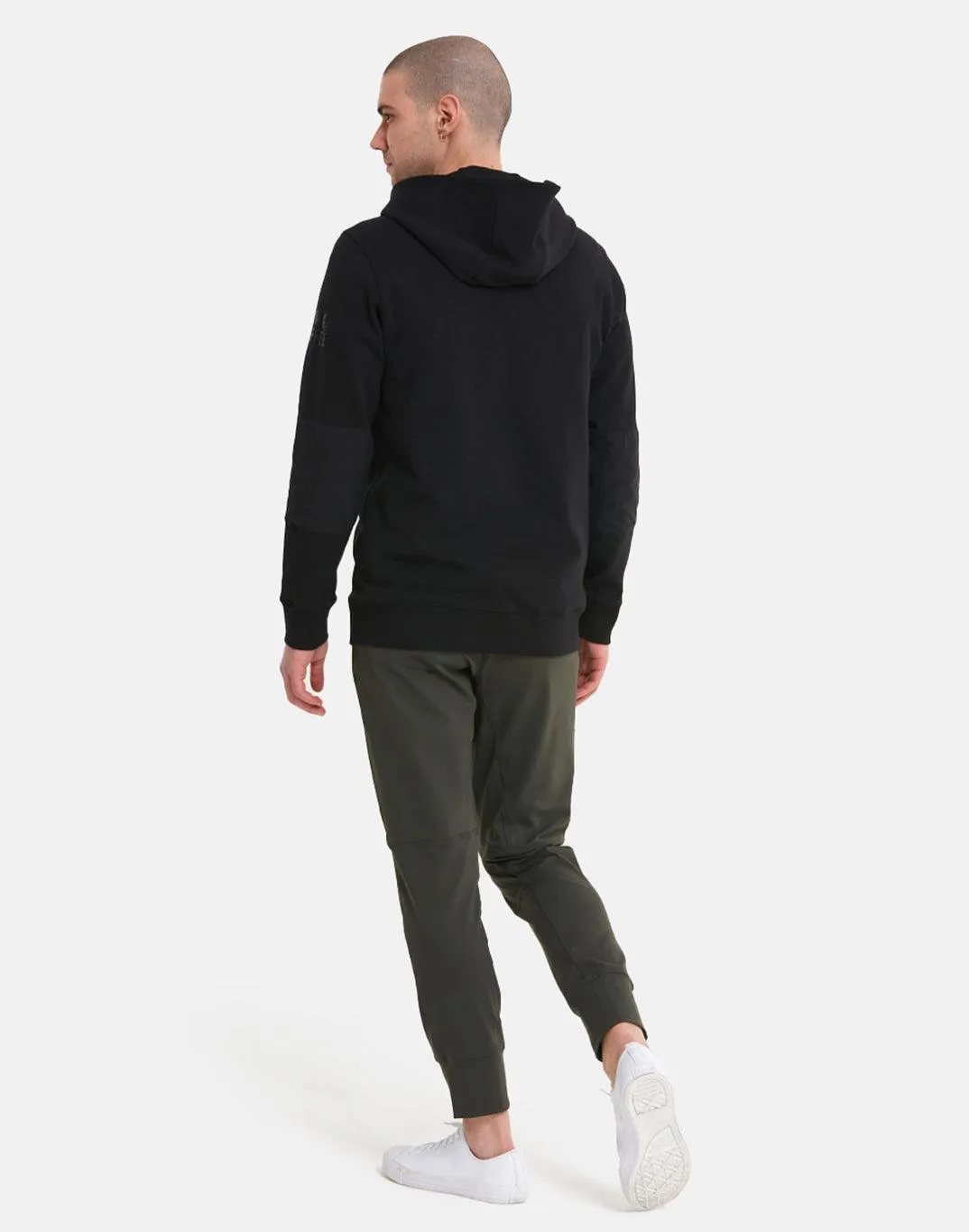 Horizon Half Zip Hoodie in Black