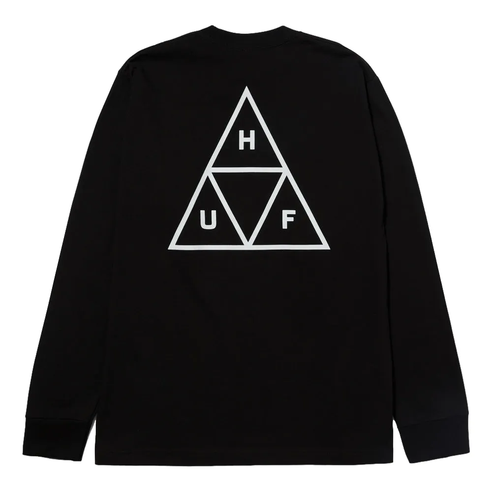 HUF HUF SET TT L/S TEE-BLACK