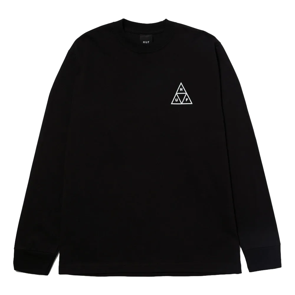 HUF HUF SET TT L/S TEE-BLACK