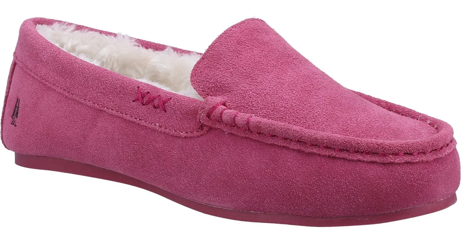 Hush Puppies Annie Womens Suede Mocassin Slipper