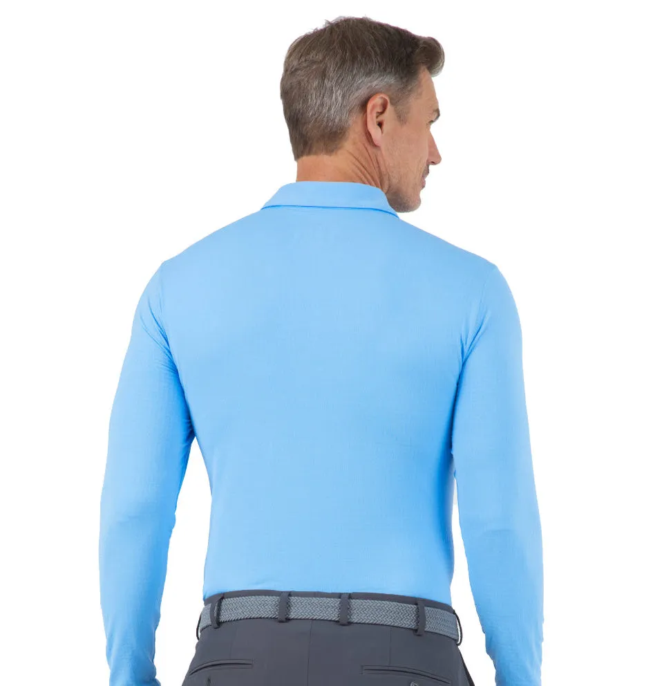 IBKUL Mens Polo Long Sleeve Peri