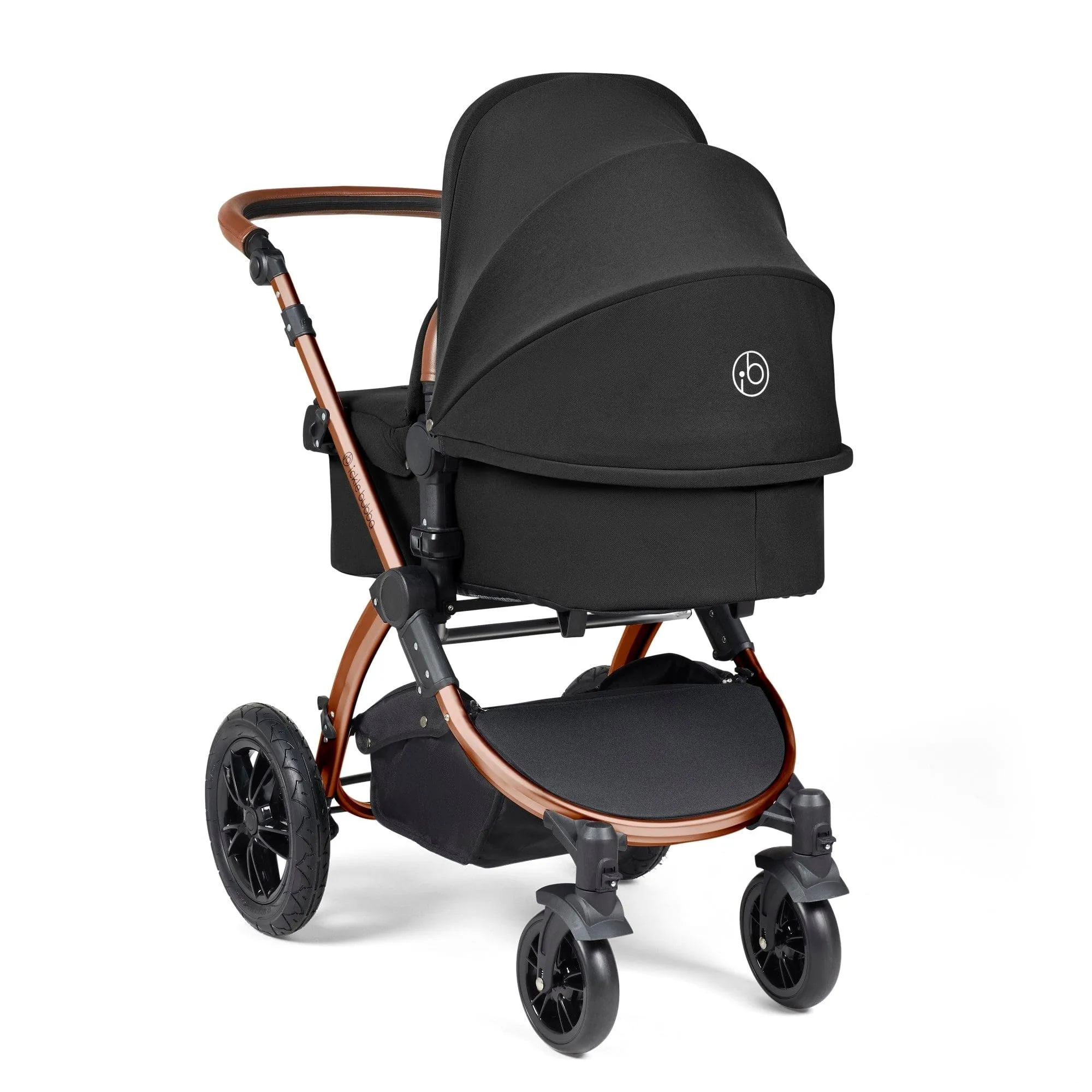 Ickle Bubba Stomp Luxe 3-in-1 I-Size Travel System - Bronze / Midnight / Tan