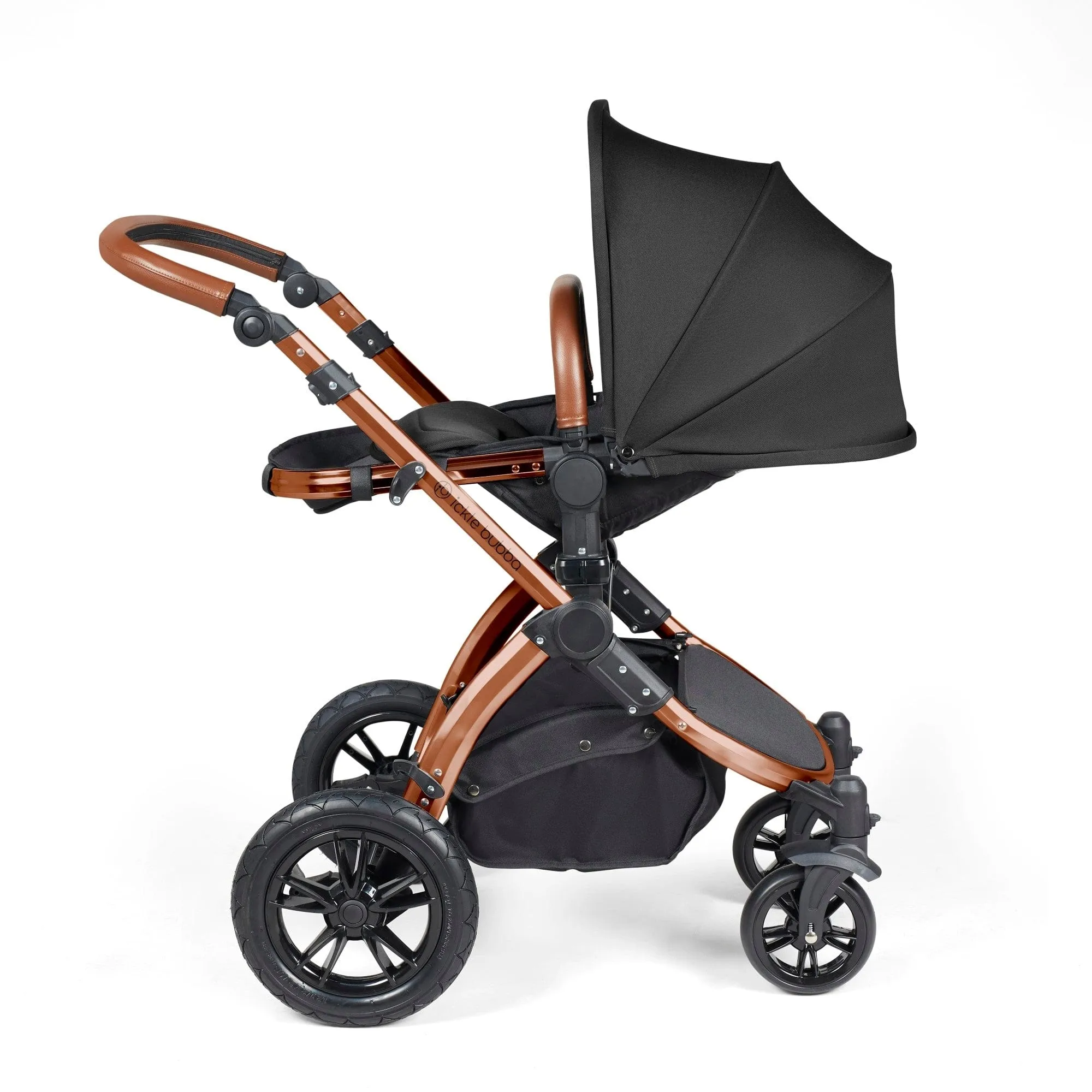 Ickle Bubba Stomp Luxe 3-in-1 I-Size Travel System - Bronze / Midnight / Tan