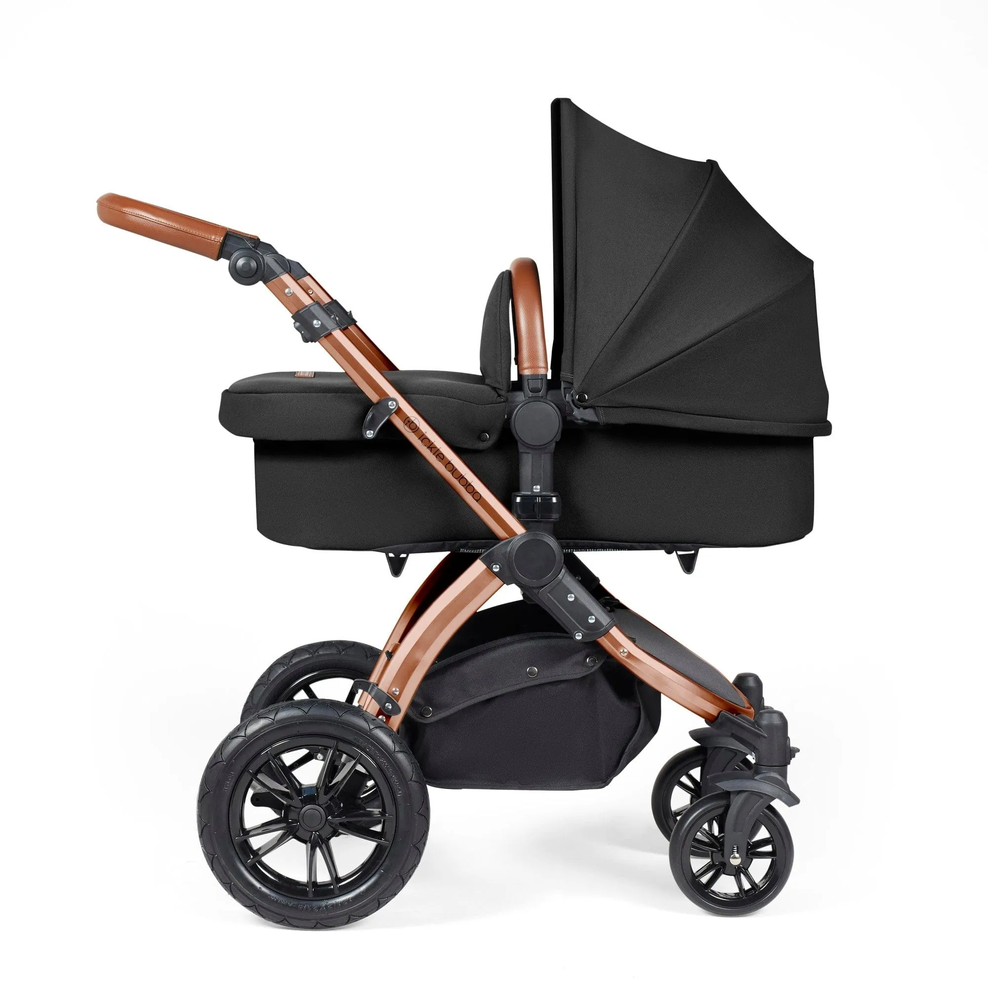 Ickle Bubba Stomp Luxe 3-in-1 I-Size Travel System - Bronze / Midnight / Tan