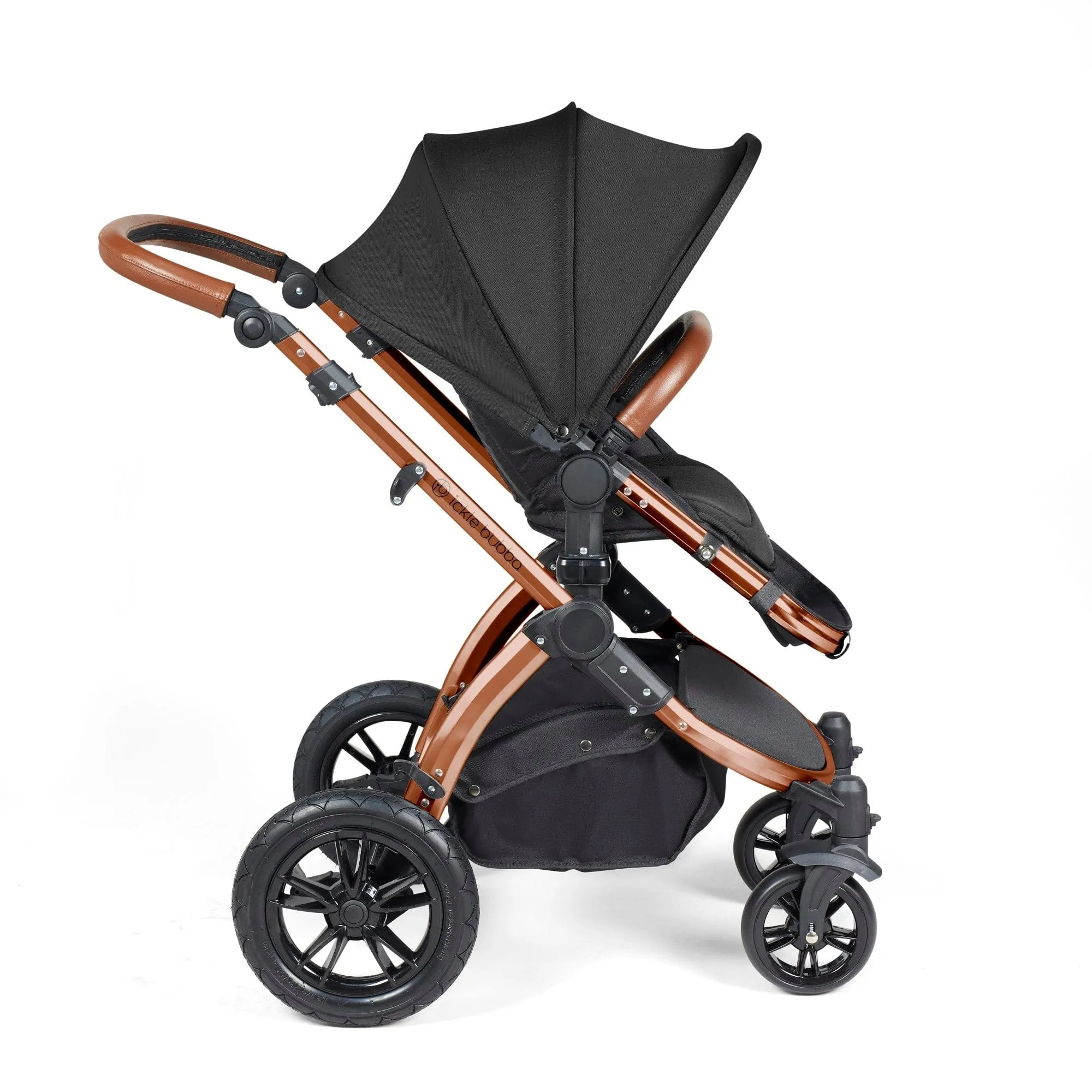 Ickle Bubba Stomp Luxe 3-in-1 I-Size Travel System - Bronze / Midnight / Tan