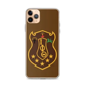 Iota Brown Shield iPhone Case