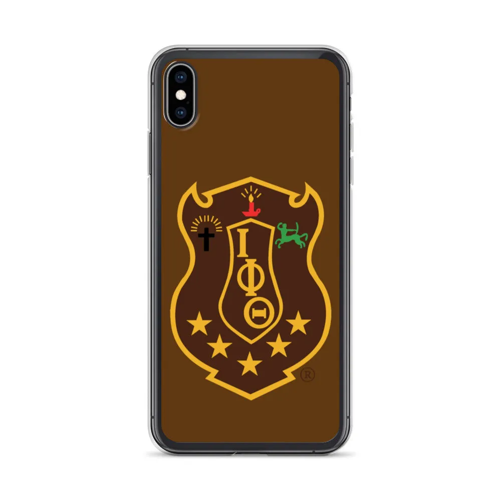 Iota Brown Shield iPhone Case