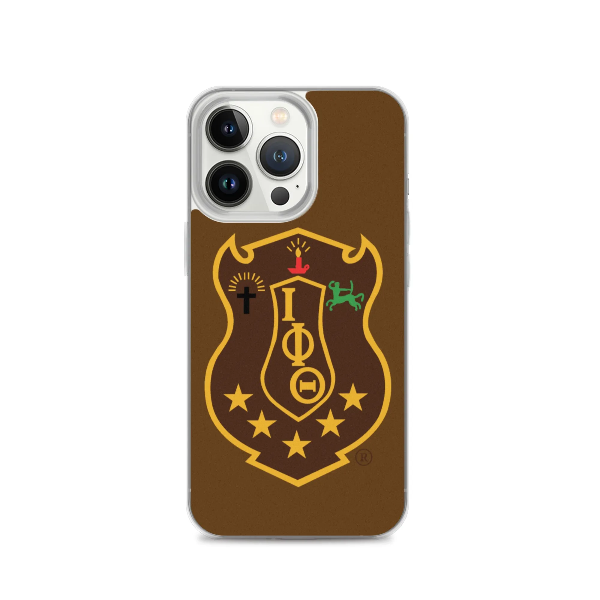 Iota Brown Shield iPhone Case