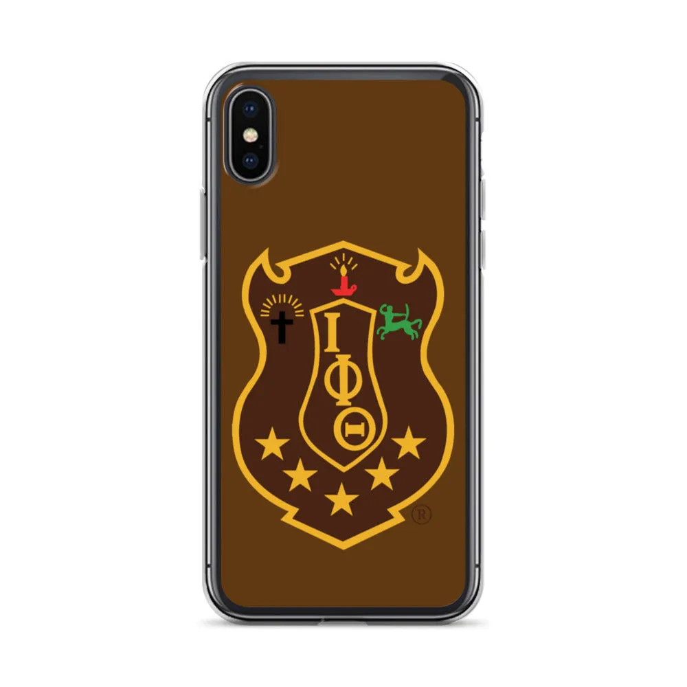 Iota Brown Shield iPhone Case