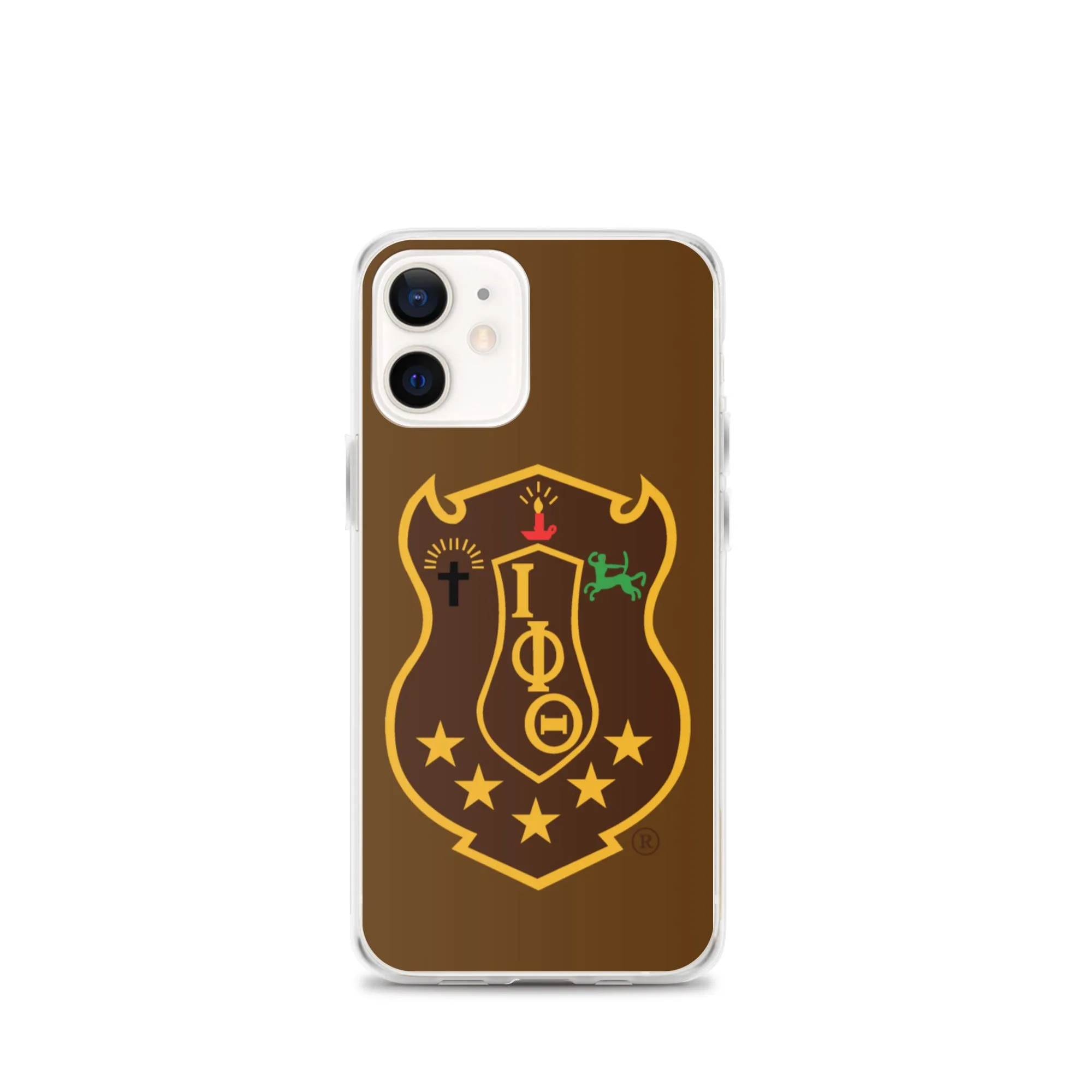 Iota Brown Shield iPhone Case