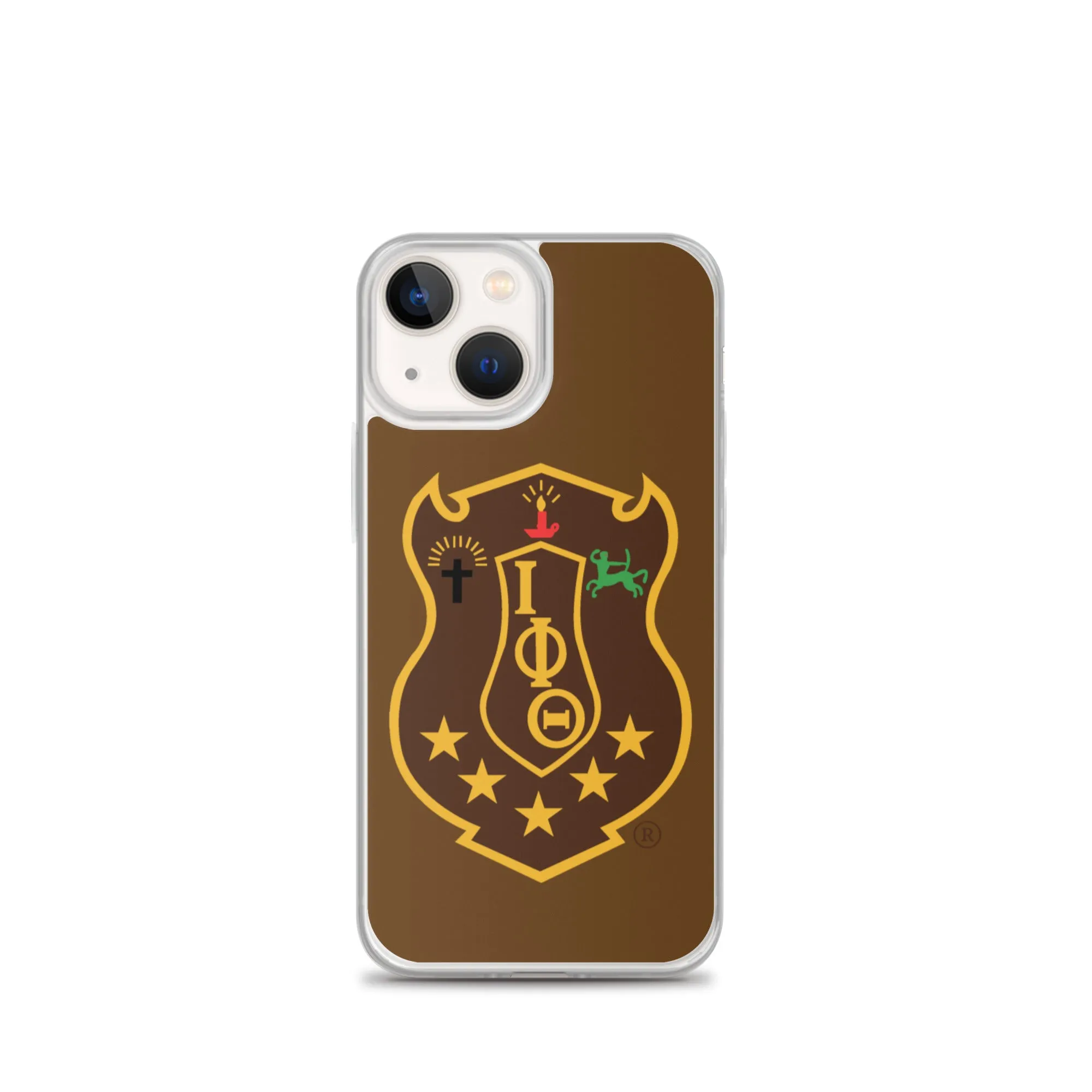 Iota Brown Shield iPhone Case