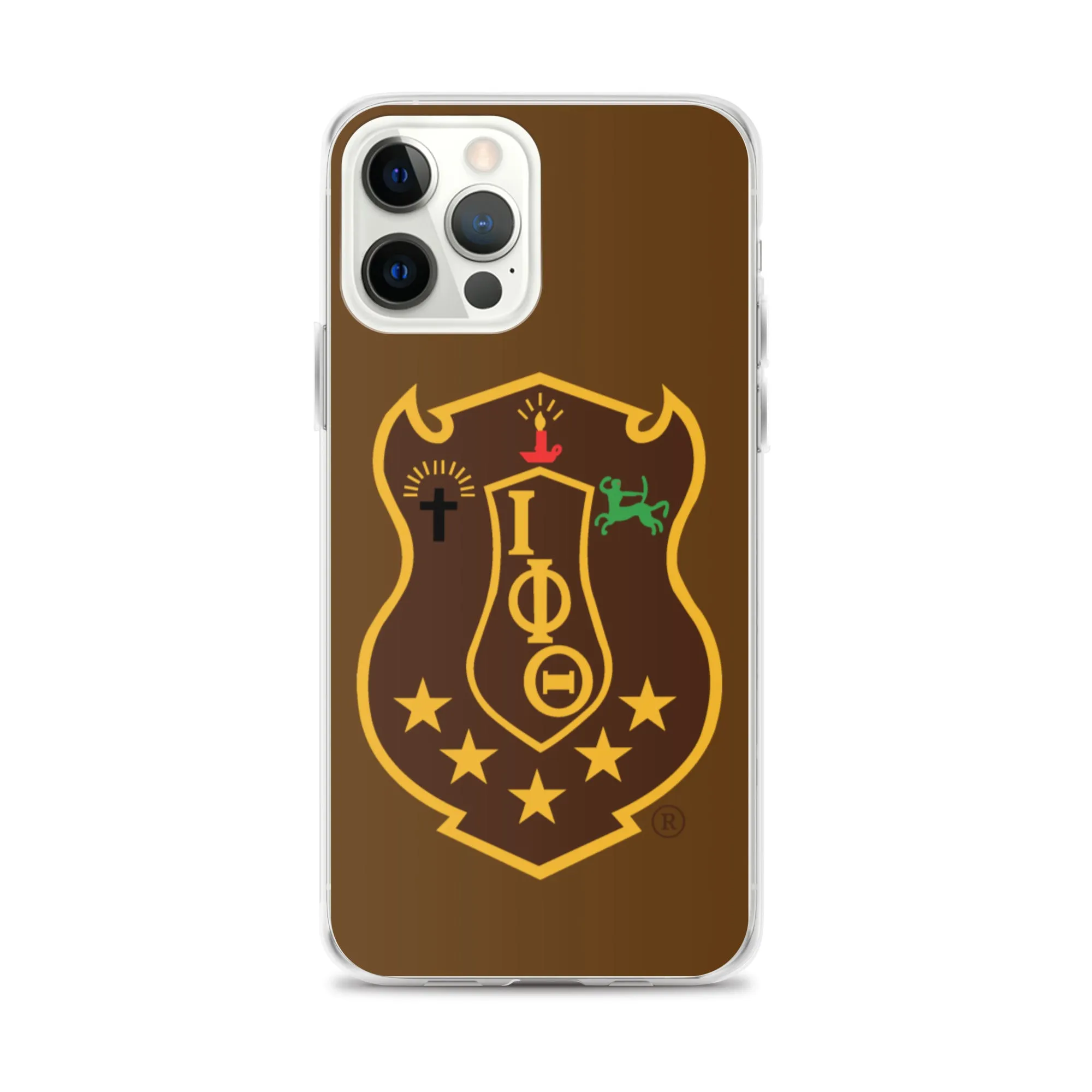 Iota Brown Shield iPhone Case