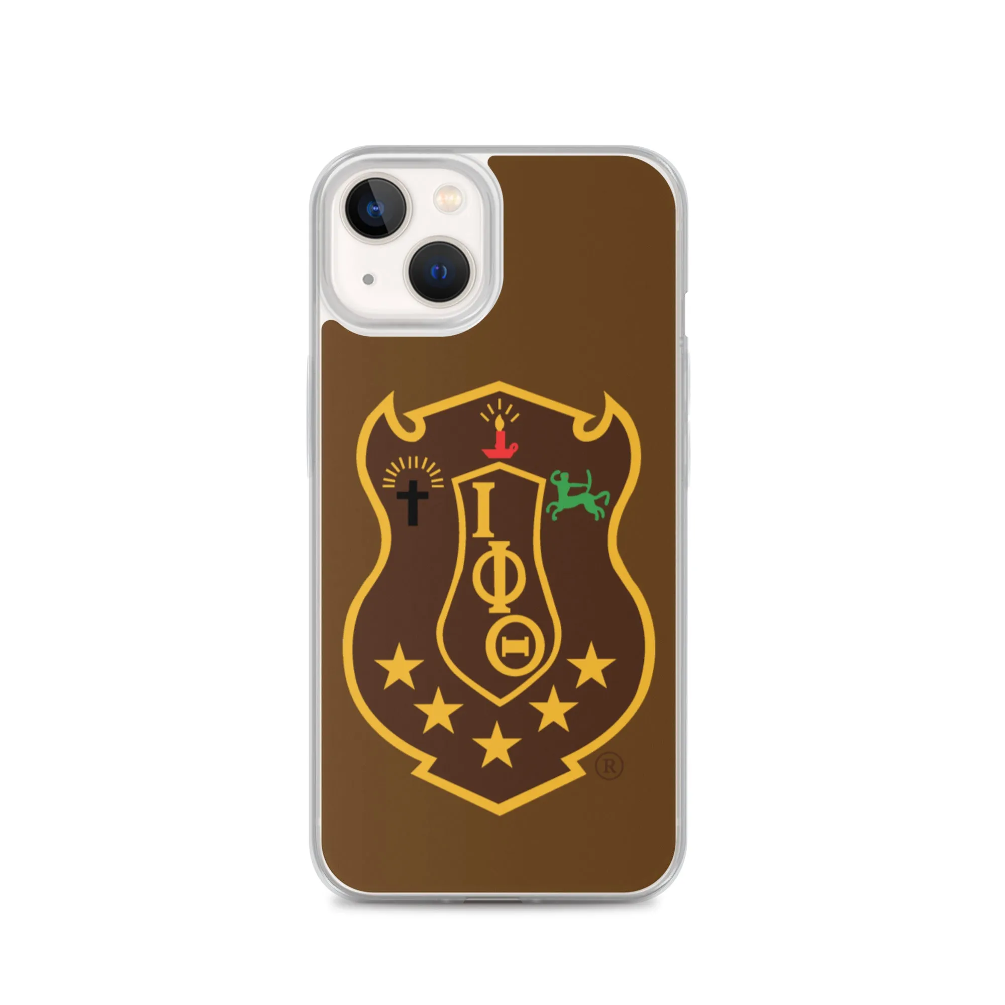 Iota Brown Shield iPhone Case