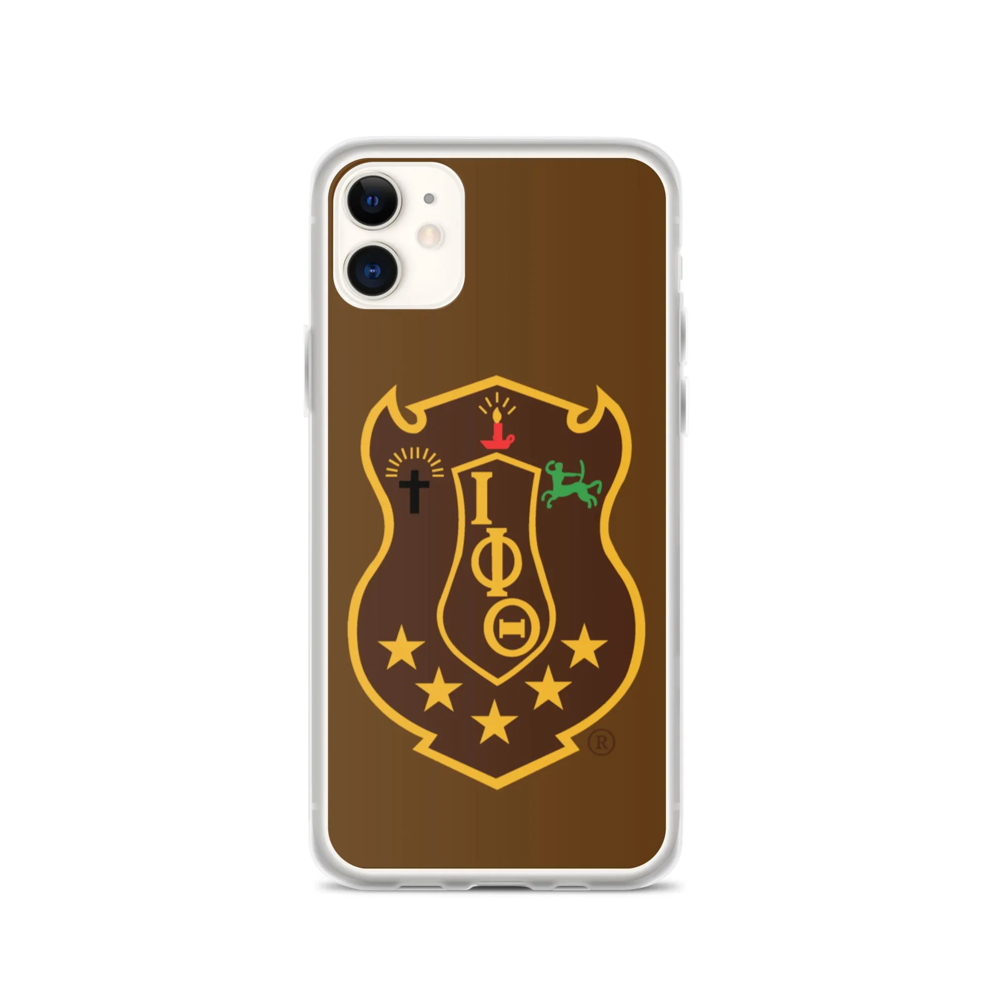 Iota Brown Shield iPhone Case