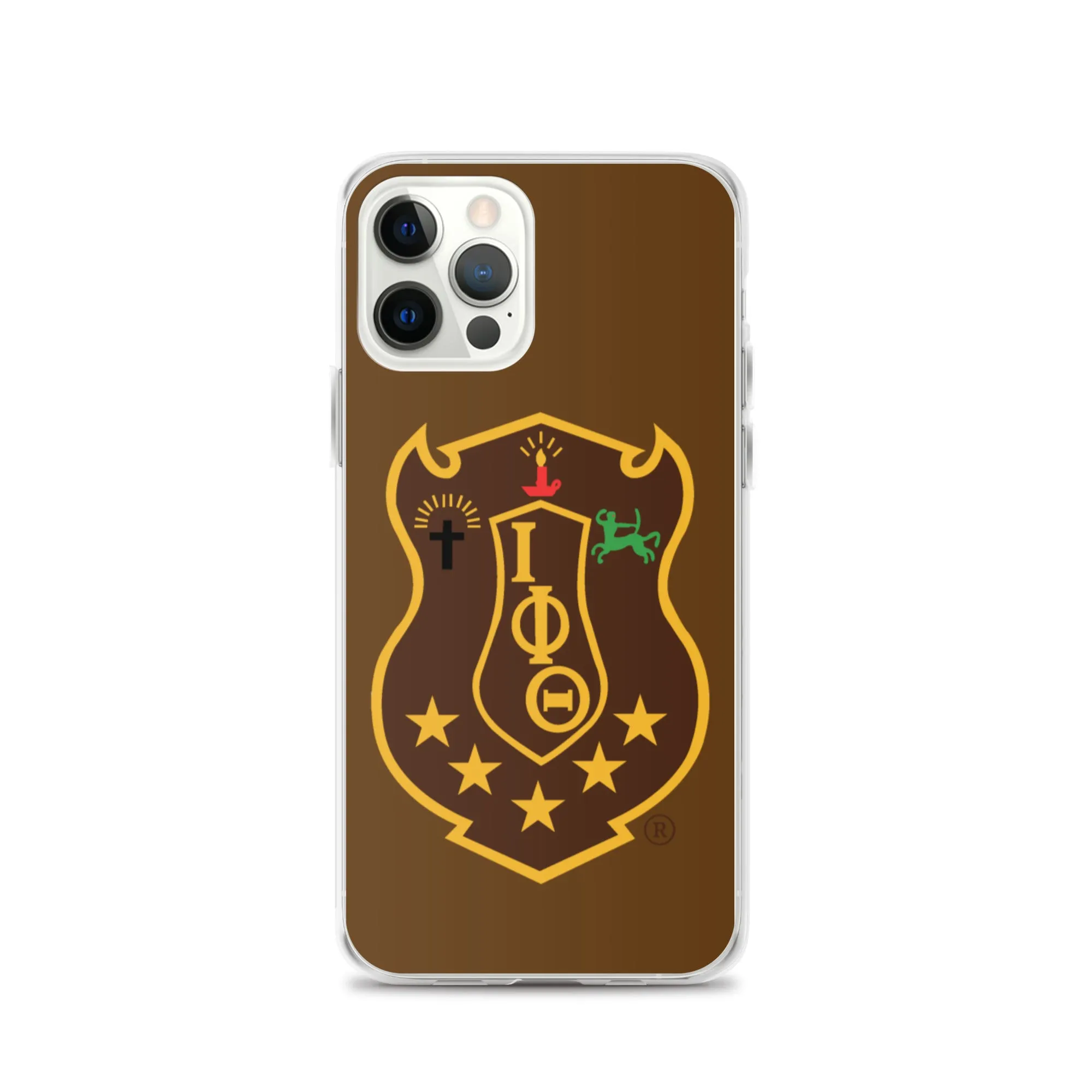 Iota Brown Shield iPhone Case