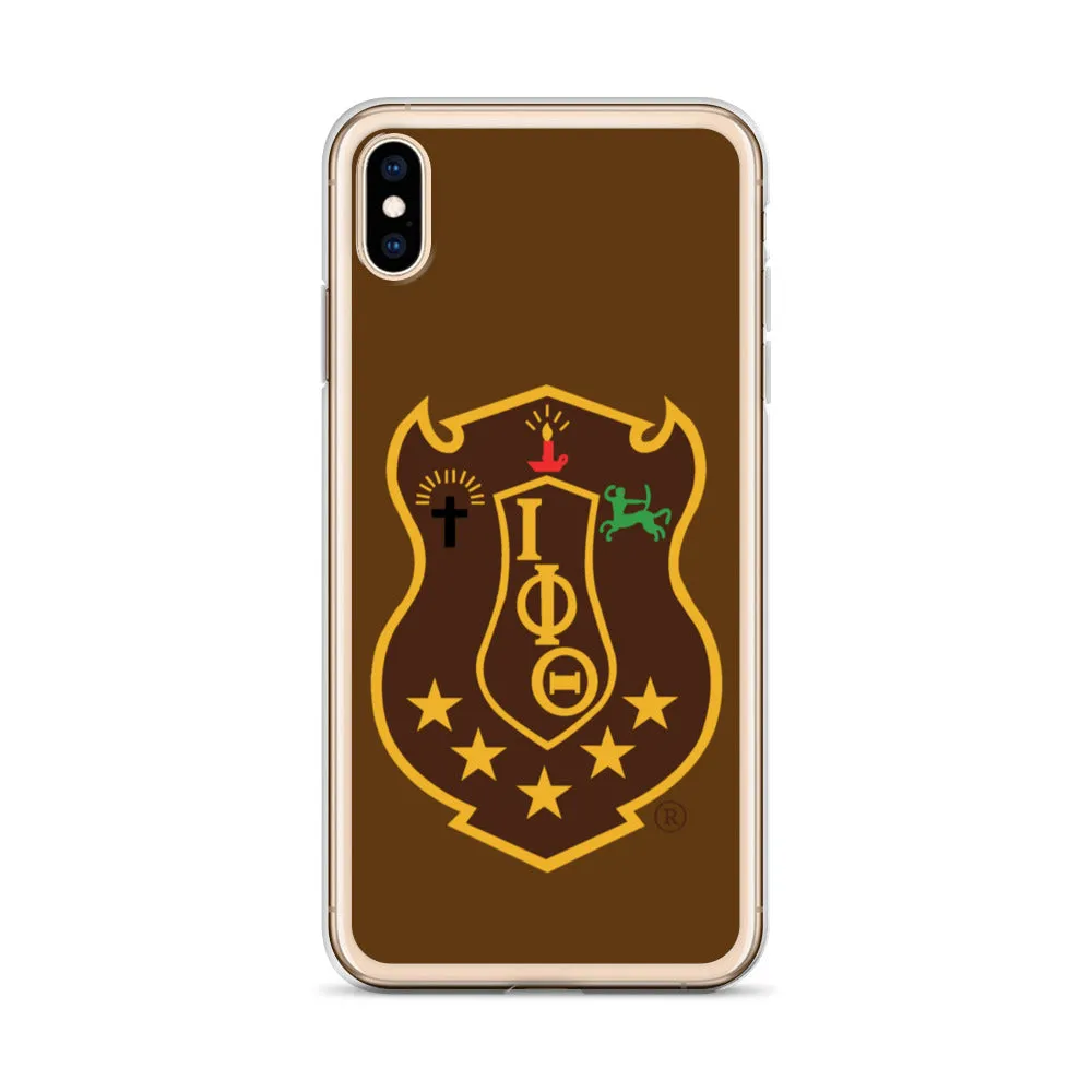 Iota Brown Shield iPhone Case