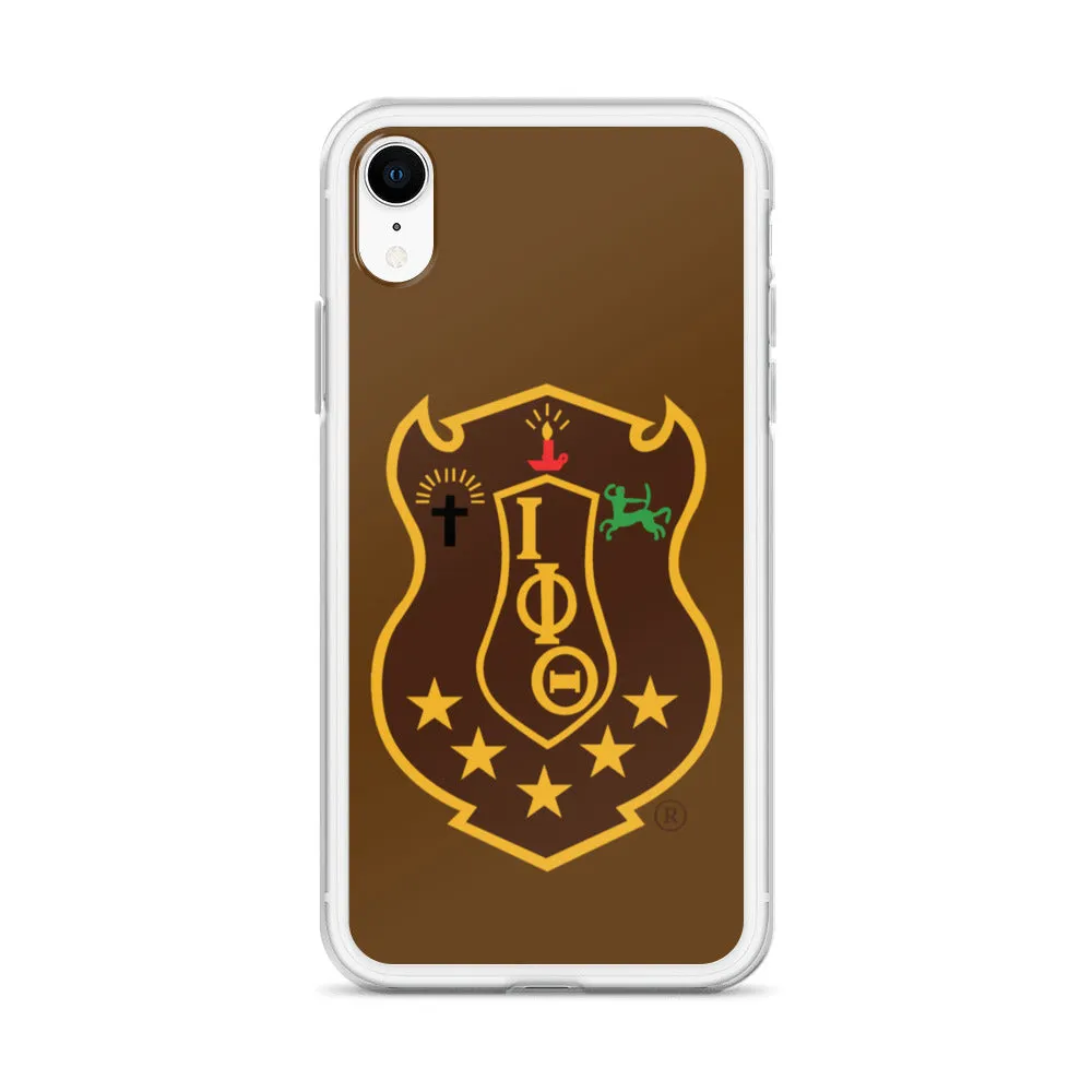 Iota Brown Shield iPhone Case