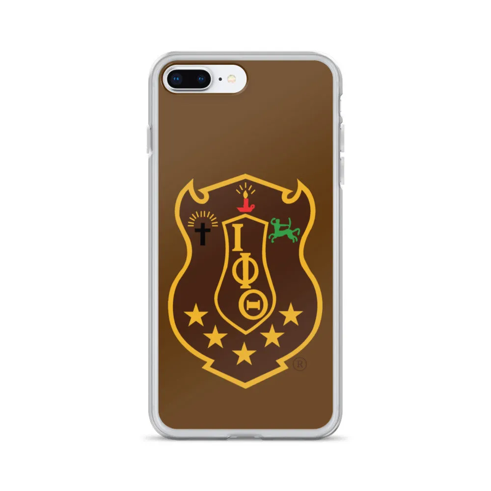 Iota Brown Shield iPhone Case