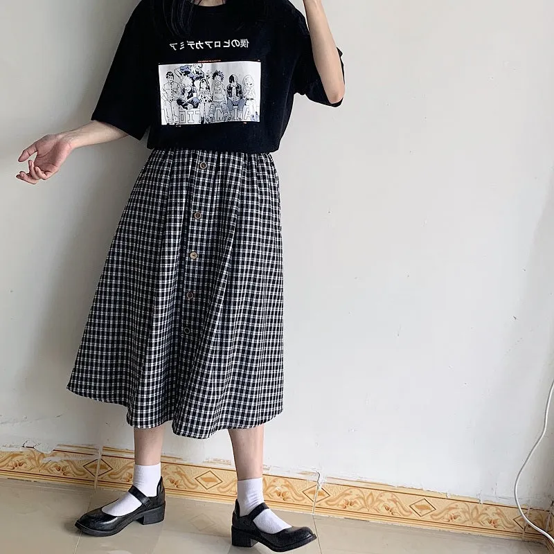 JAPANESE COMIC PRINT SHORT SLEEVE T-SHIRT BY22340