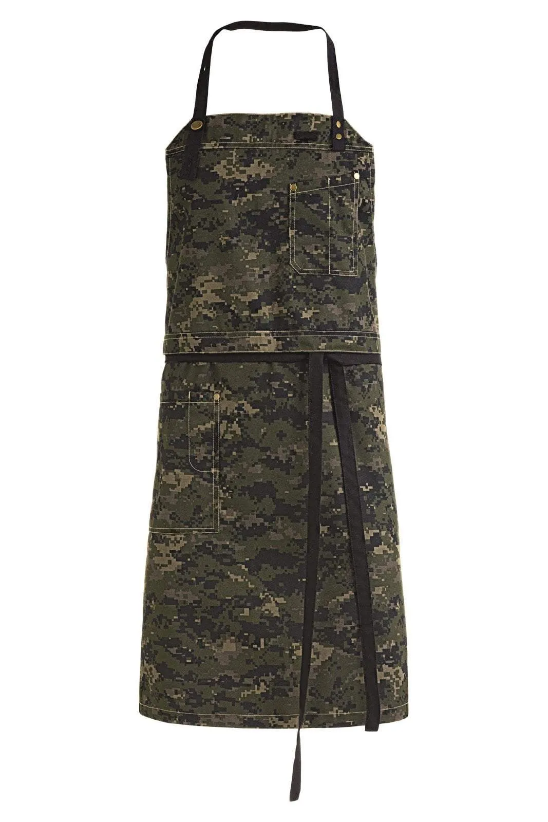 Kentaur 30360 Camouflage Raw Bib Apron