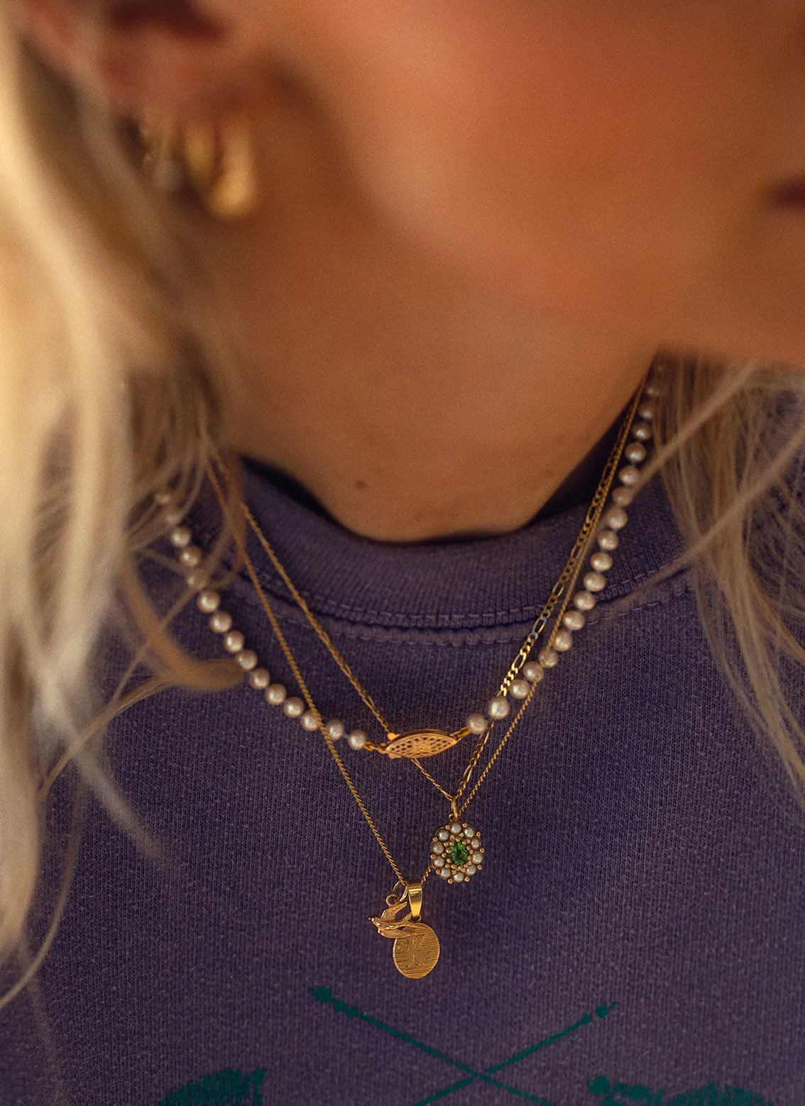 Little swallow charm 14k gold