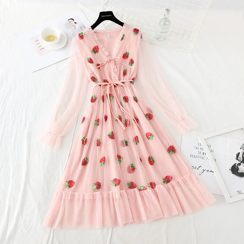 Lovely Strawberry Dress AD210199