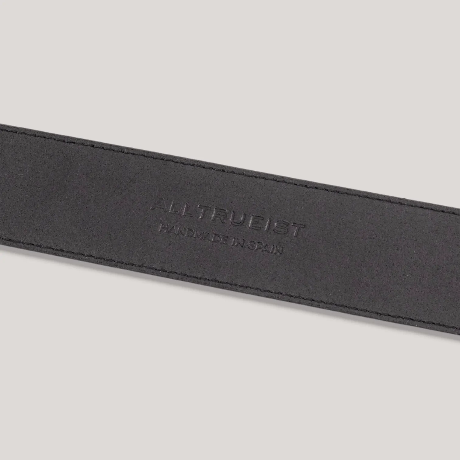 LUMEN - Dark Brown Vegan Belt - Graphite