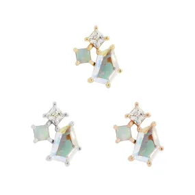 Lyra - Mercury Mist Topaz   Opal   CZ - Threadless End