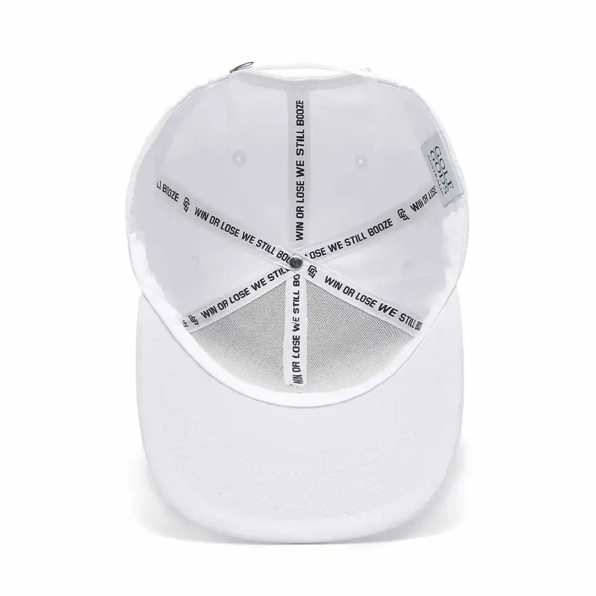 Mad Slicer White SnapBack Golf Hat - Flat Brim