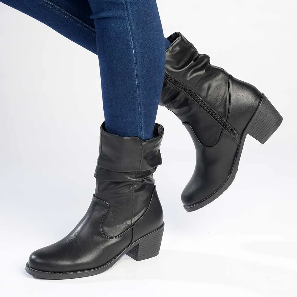 Madison Fallon Combat Boot - Black