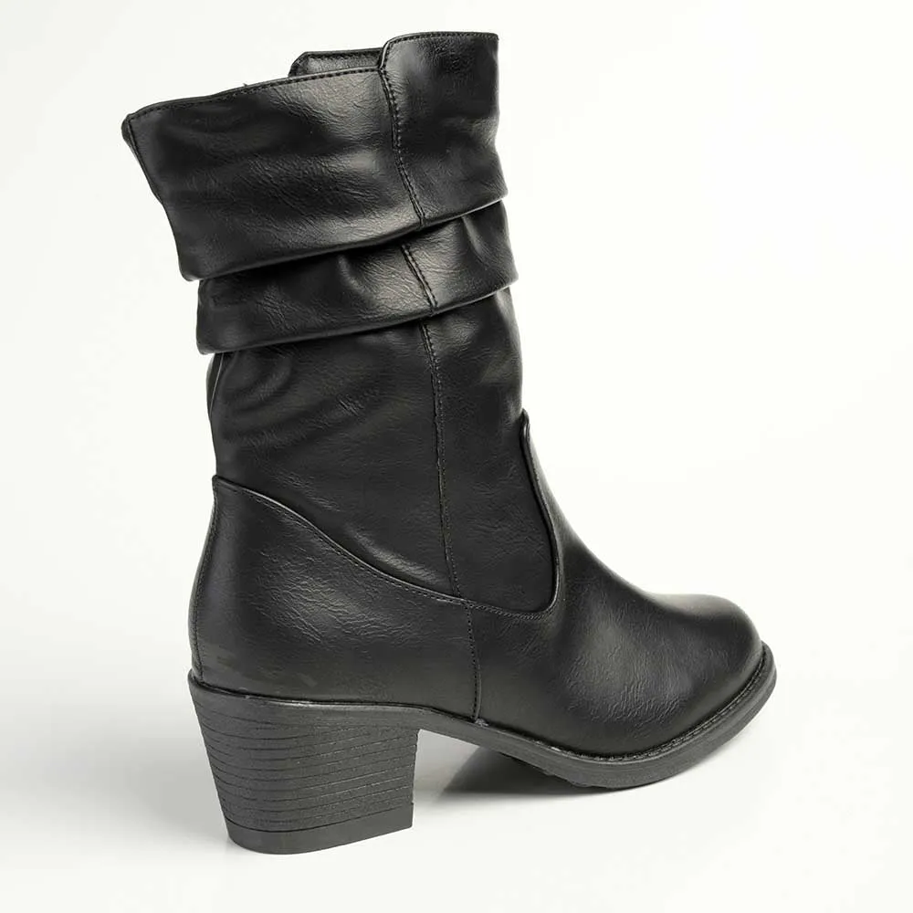 Madison Fallon Combat Boot - Black