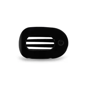 Medium Jet Black Flat Oval Hair Clip