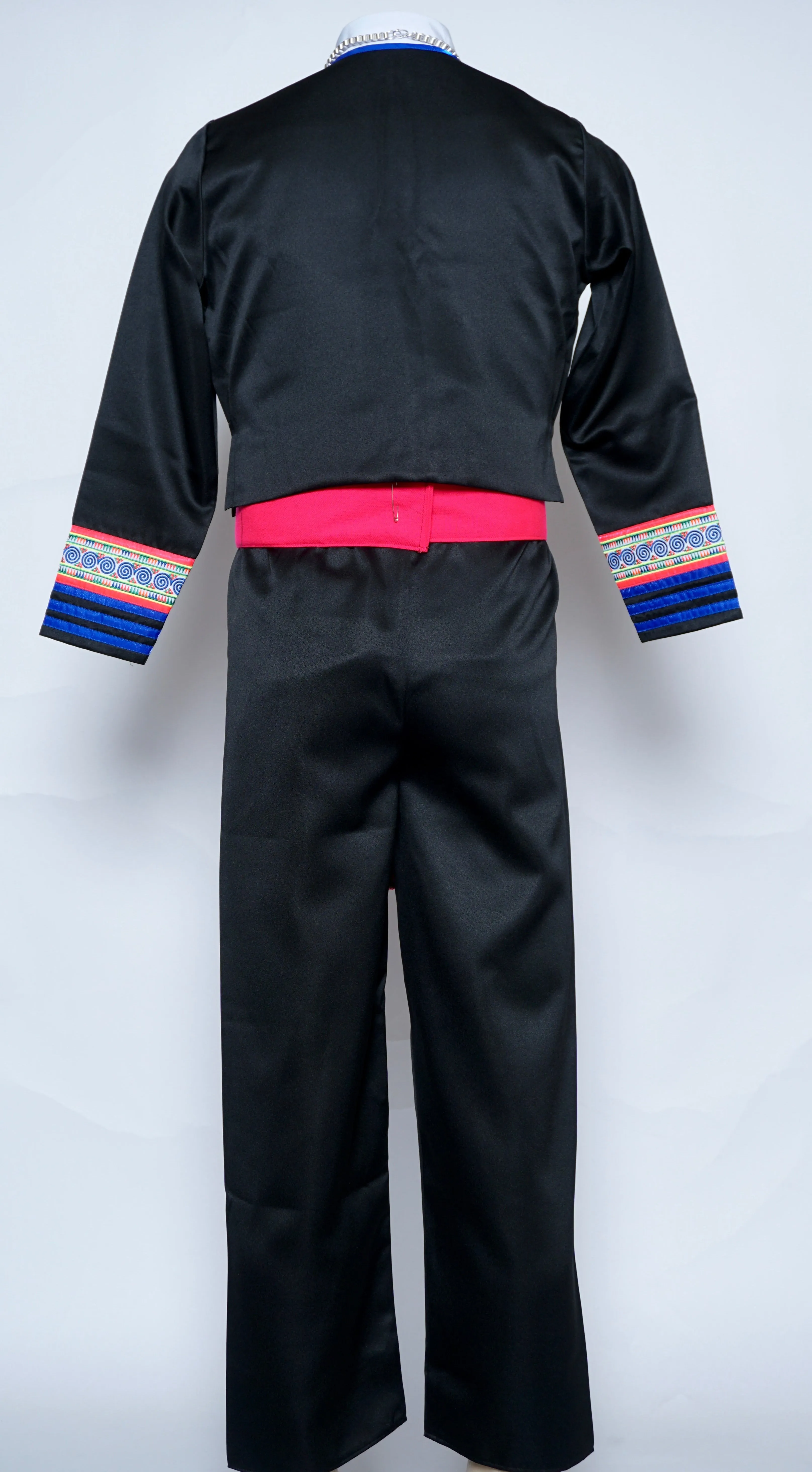 Men Hmong Txaij Set-Pink Trim