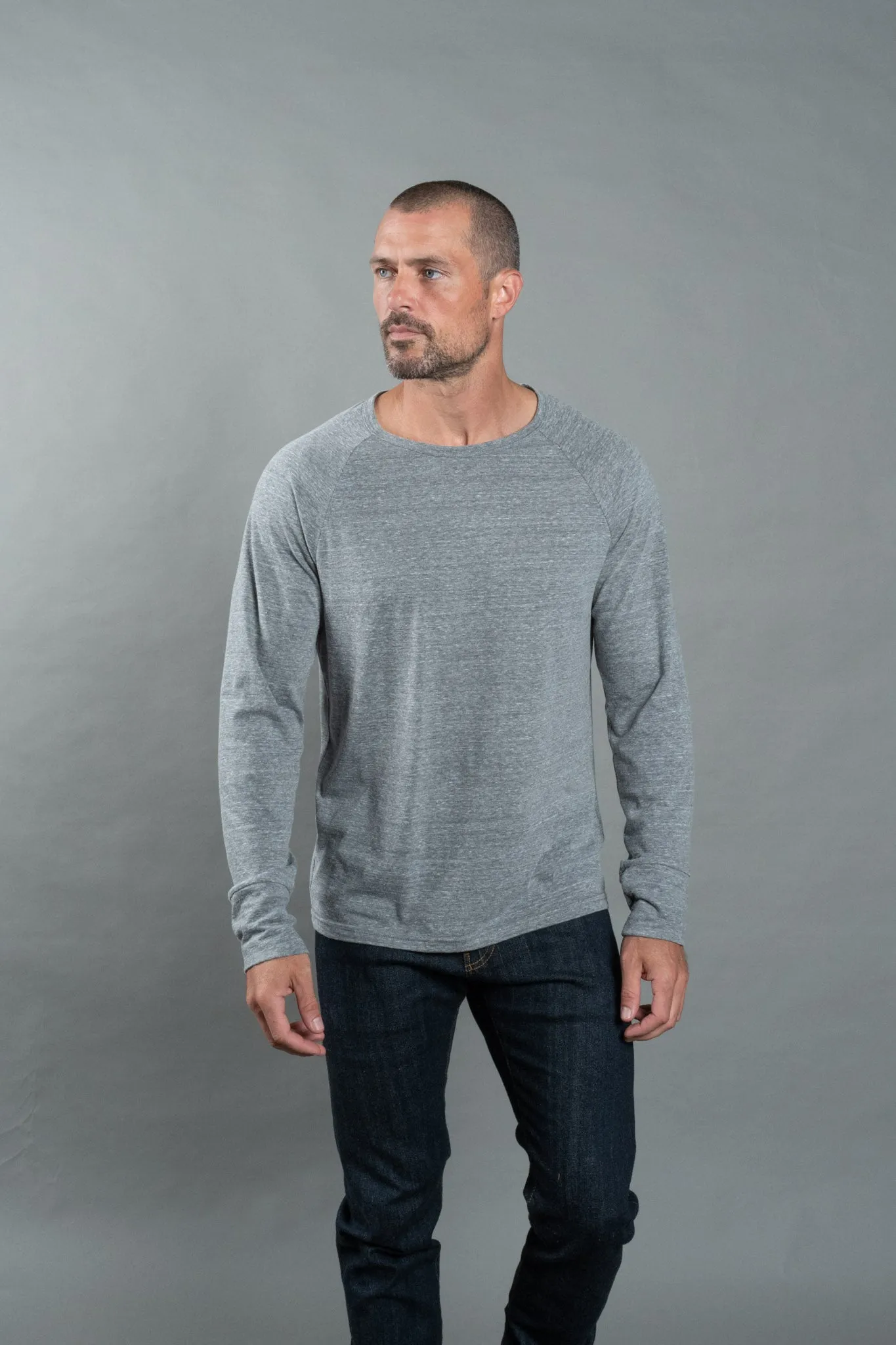 Men's Cameron Tri-Blend Long Sleeve Tee