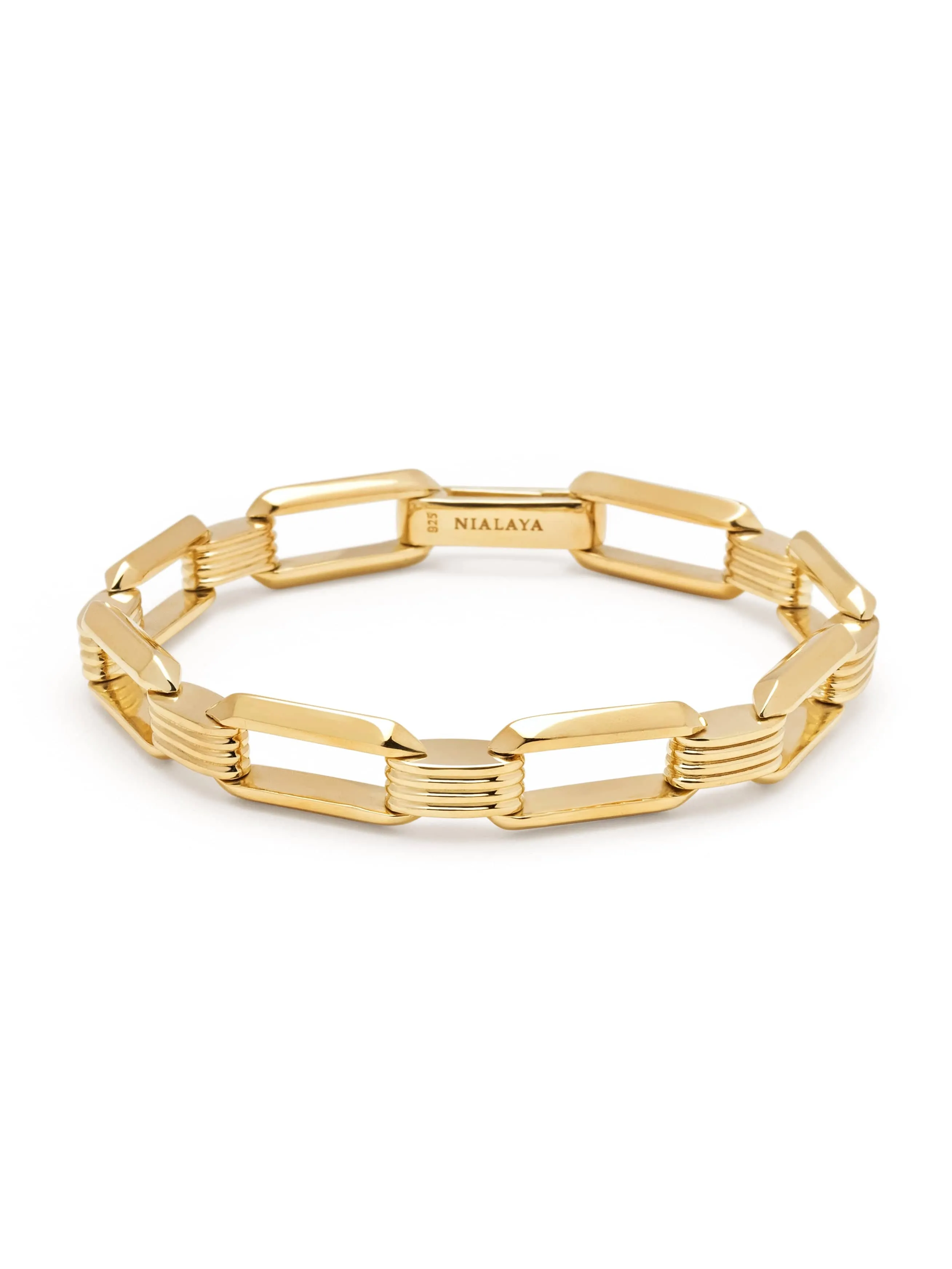 Men's Gold Link Bracelet