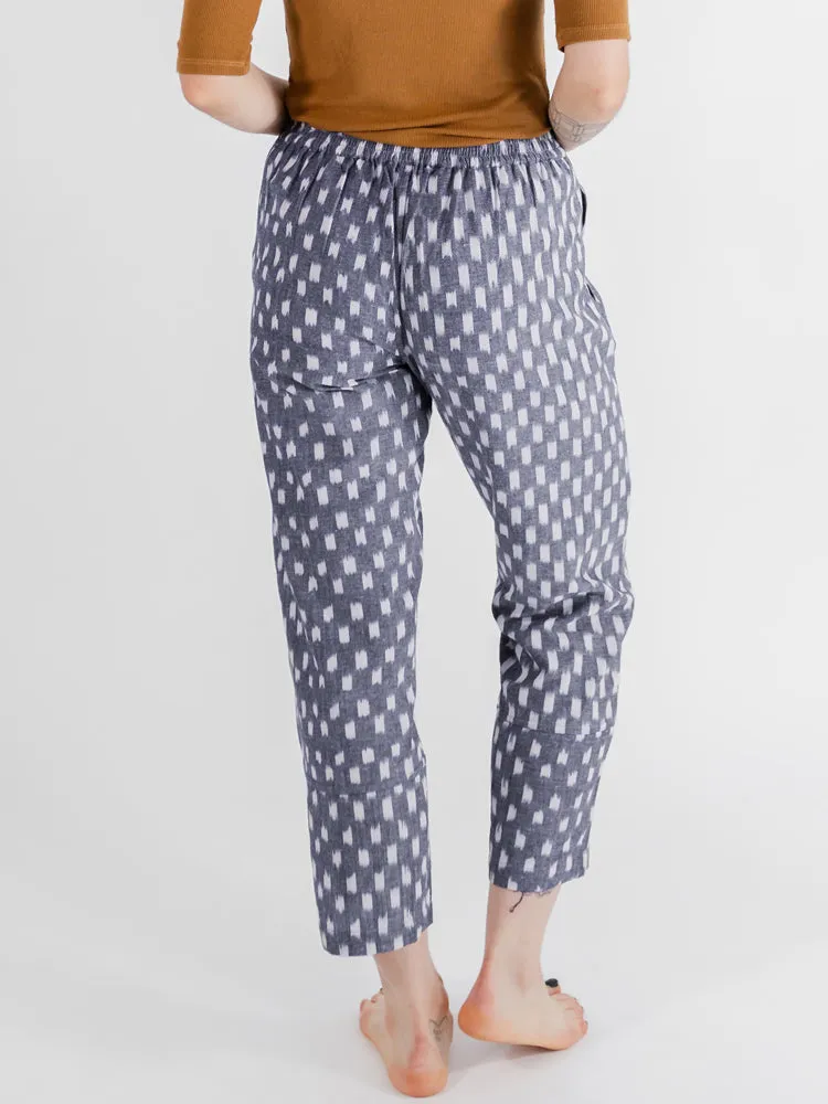 Miller Easy Pant - Blue Ikat