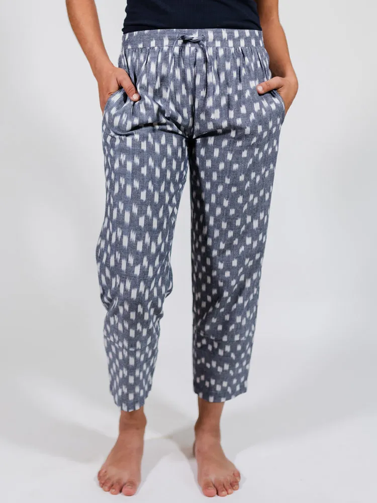 Miller Easy Pant - Blue Ikat